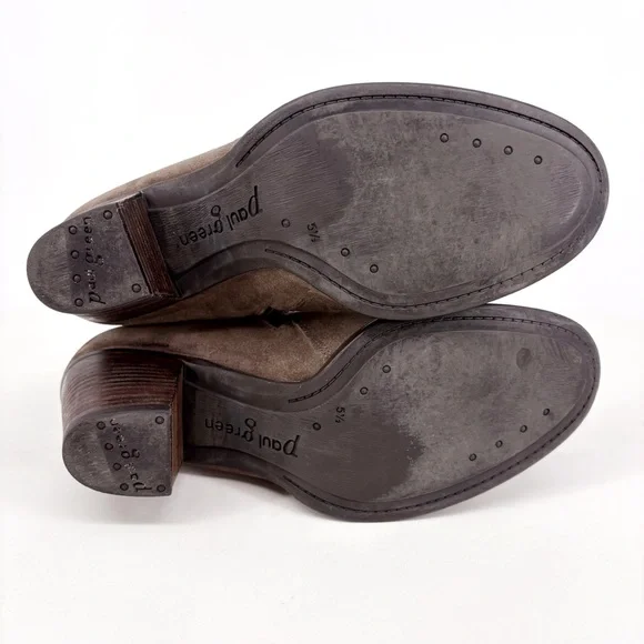 PAUL GREEN Sheridan Brown Nubuck Suede Ankle Boots 8 - Picture 9 of 15